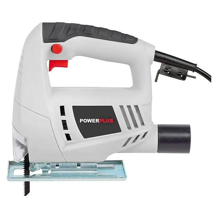 PowerPlus Decoupeerzaag POWC20100 - 350 W - Zijaanzicht links