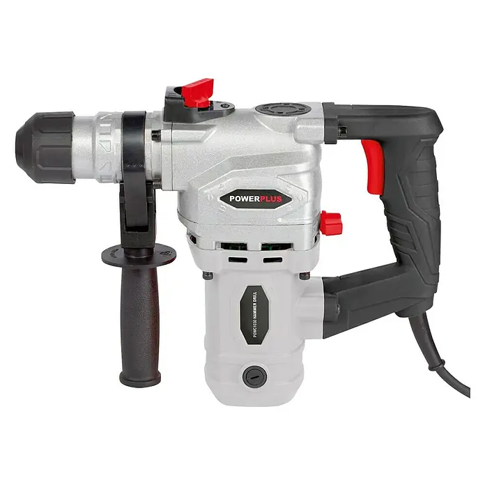 PowerPlus Boorhamer POWC1030 - 900 W, 3,5 J - Zijaanzicht links
