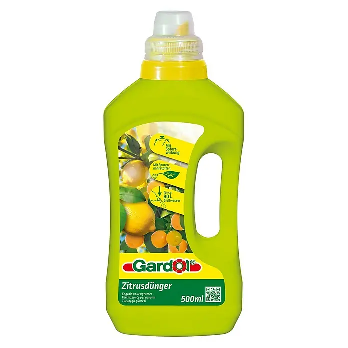 Gardol Zitrusdünger - 500 ml, Inhalt ausreichend für ca.: 80 l Gießwasser - Vorderansicht