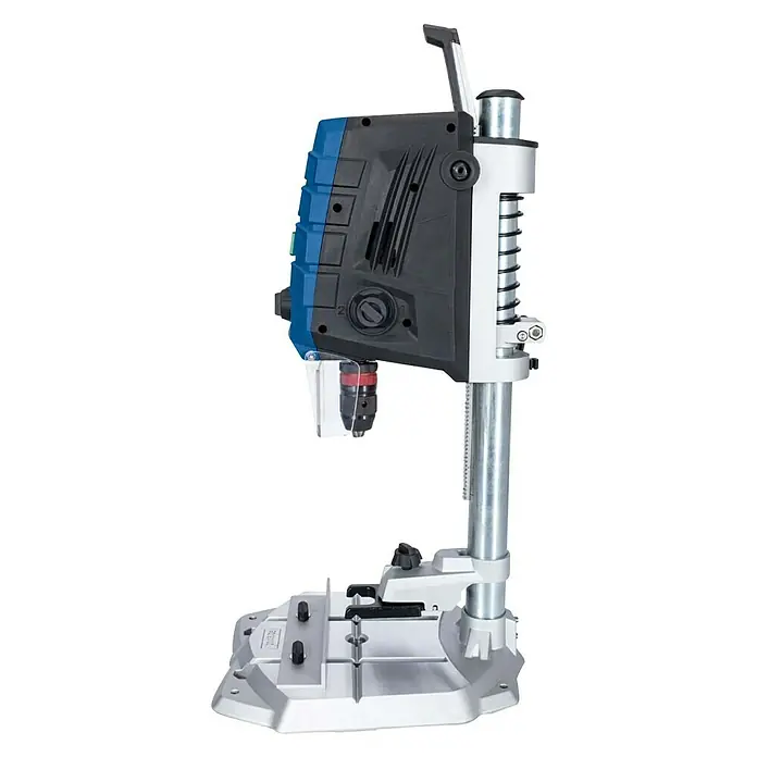 Scheppach Stolna bušilica DP60SE + set svrdla - 710 W, Broj okretaja pri praznom hodu: 0 okr/min - 2.600 okr/min, Stezna širina bušeće glave: 1,5 mm - 13 mm - Pogled s lijeve strane