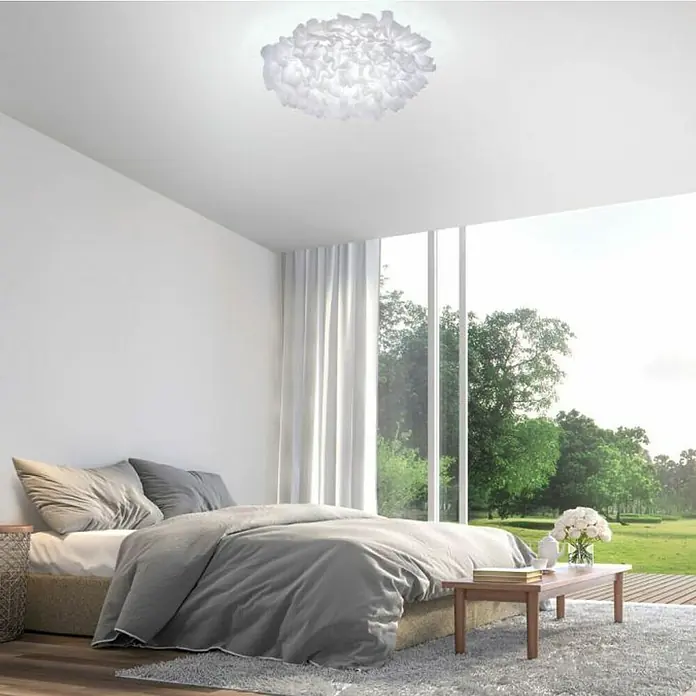 LeuchtenDirekt LED stropna svjetiljka Xenia - 20 W, Bijele boje, Ø x V: 50 x 18 cm - Živopisni prikaz