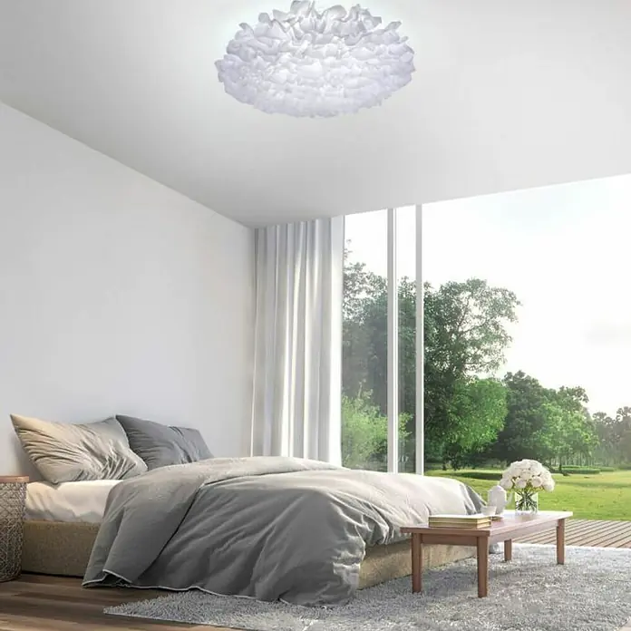 LeuchtenDirekt LED stropna svjetiljka Xenia - 54 W, Bijele boje, Ø x V: 75 x 20 cm - Živopisni prikaz
