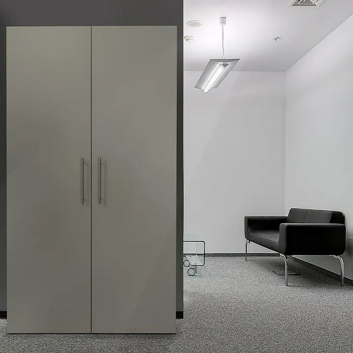 Respekta Schrankküche SKWSKV - 104 cm, Mit Duo-Kochmulde, Silbergrau - Stimmungsaufnahme
