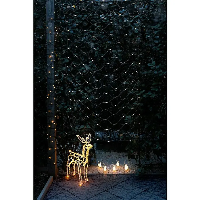 Tira de luces LED Reno - Largo: 67 cm, Blanco cálido, IP44 - Foto ambiente