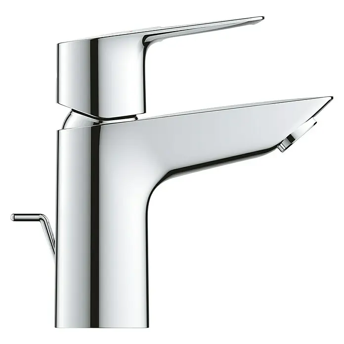 Grohe Waschtischarmatur Start Loop S-Size - Chrom, Glänzend, Energiespar-Funktion, Mit Bügelhebel - Rechte Seitenansicht