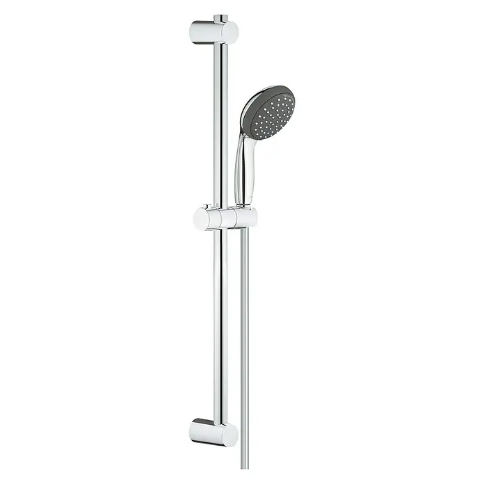 Grohe Vitalio Start Brausegarnitur - Lochabstand: 47 cm - 62 cm, Art Strahl: Rainstrahl, Jetstrahl, Chrom, Anzahl Strahlarten: 2 Stk. - Diagonale Ansicht