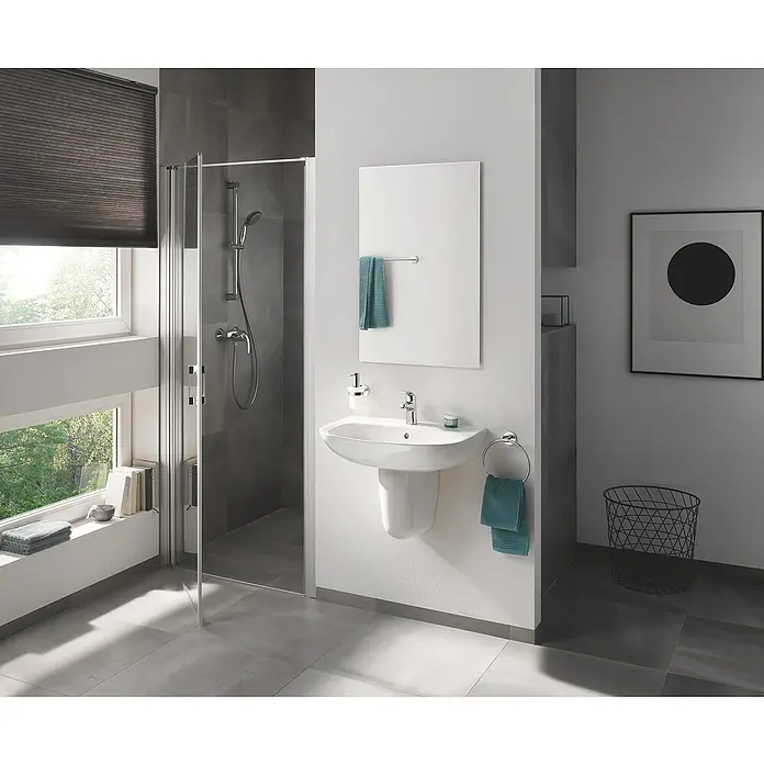 Grohe Vitalio Start Brausegarnitur - Lochabstand: 47 cm - 62 cm, Art Strahl: Rainstrahl, Jetstrahl, Chrom, Anzahl Strahlarten: 2 Stk. - Stimmungsaufnahme