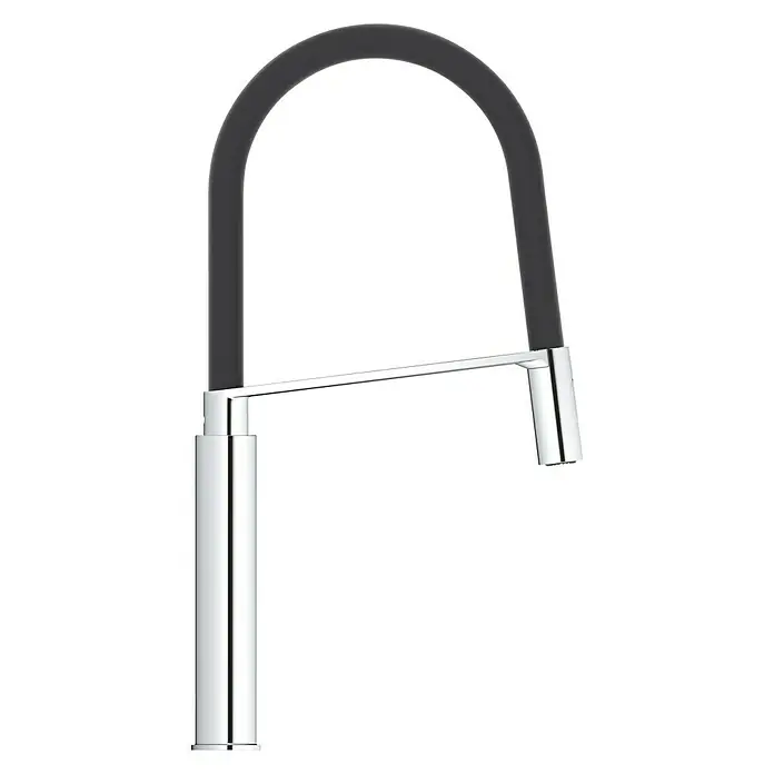 Grohe Spültischarmatur Feel - Chrom, Glänzend, Hoher Auslauf - Rechte Seitenansicht