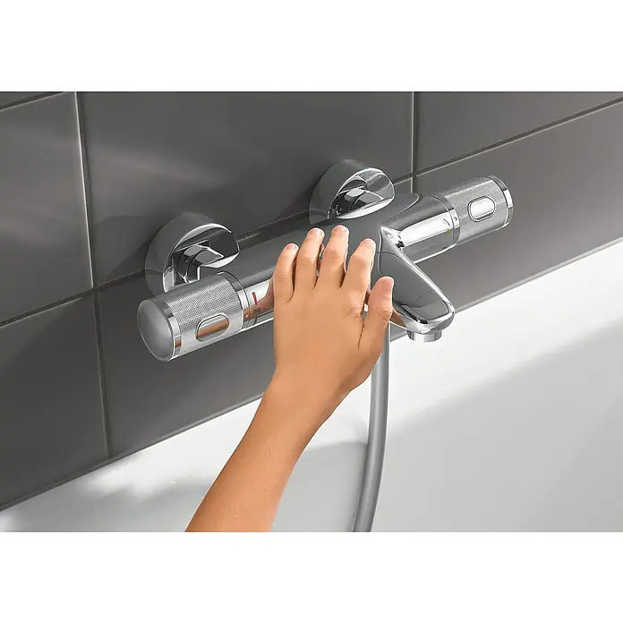 Grohe Wannenthermostat Precision Feel - Chrom, Glänzend - Anwendungsbeispiel