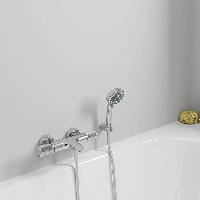 Grohe Wannenthermostat Precision Feel - Chrom, Glänzend - Stimmungsaufnahme