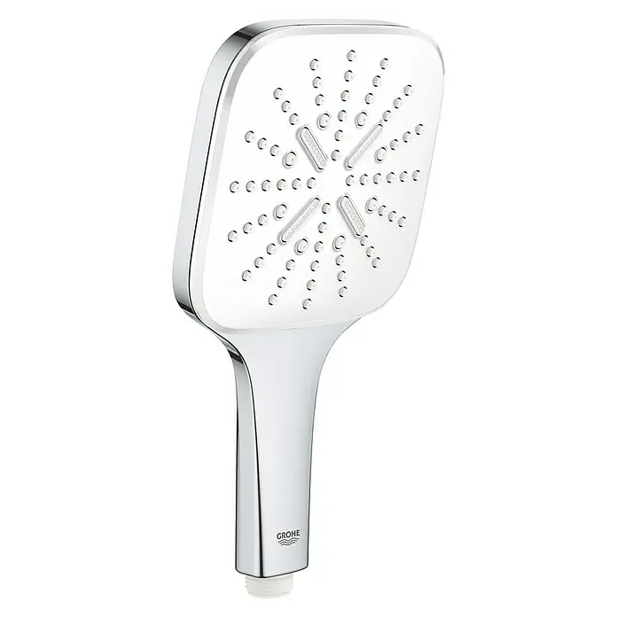 Grohe Handbrause Vitalio SmartActive 130 Cube - Anzahl Funktionen: 3 Stk., Durchmesser: 13 cm, Chrom - Diagonale Ansicht