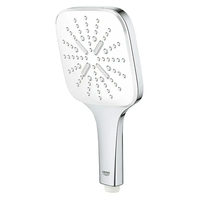 Grohe Handbrause Vitalio SmartActive 130 Cube - Anzahl Funktionen: 3 Stk., Durchmesser: 13 cm, Chrom - Diagonale Ansicht
