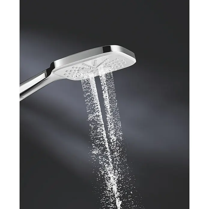 Grohe Handbrause Vitalio SmartActive 130 Cube - Anzahl Funktionen: 3 Stk., Durchmesser: 13 cm, Chrom - Detailaufnahme