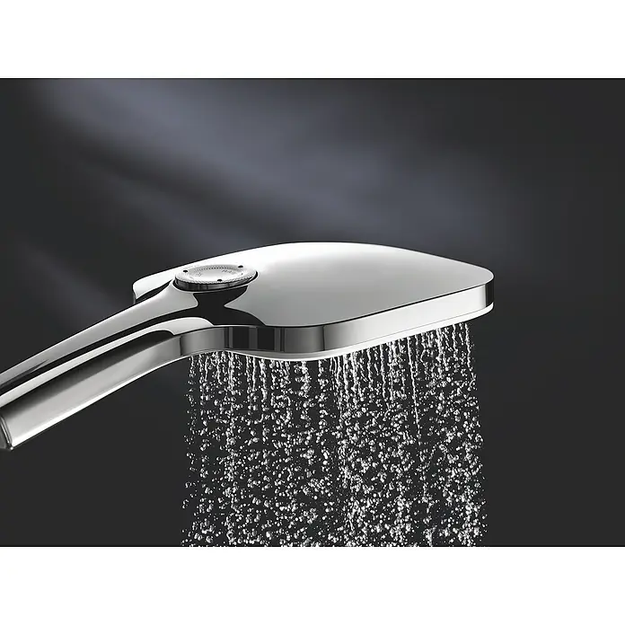 Grohe Handbrause Vitalio SmartActive 130 Cube - Anzahl Funktionen: 3 Stk., Durchmesser: 13 cm, Chrom - Detailaufnahme