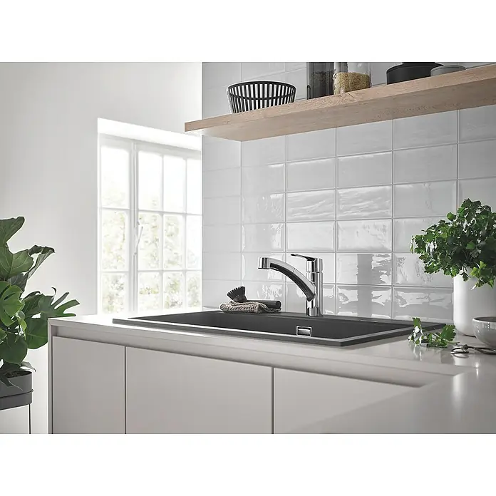 Grohe Start Spültischarmatur QuickFix S-Size - Chrom, Glänzend, Gussauslauf schwenkbar - Stimmungsaufnahme