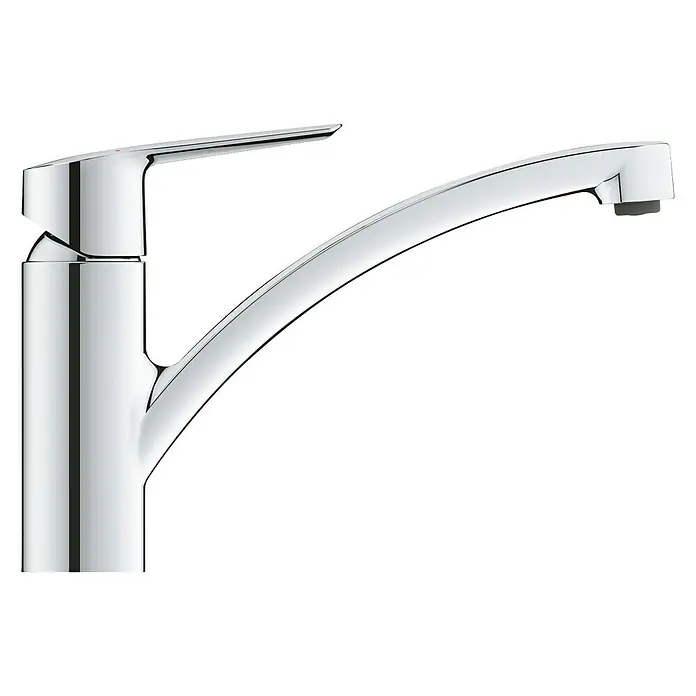 Grohe Start Spültischarmatur QuickFix - Chrom, Glänzend, Mittelhoher Auslauf - Diagonale Ansicht