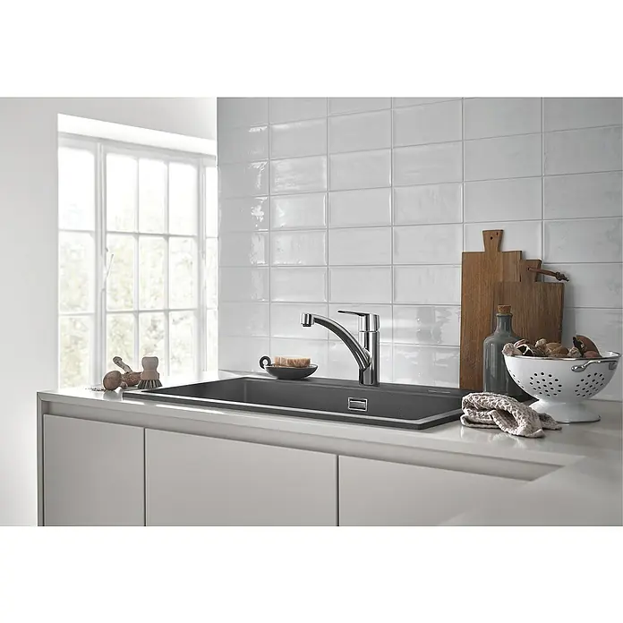 Grohe Start Spültischarmatur QuickFix - Chrom, Glänzend, Mittelhoher Auslauf - Stimmungsaufnahme