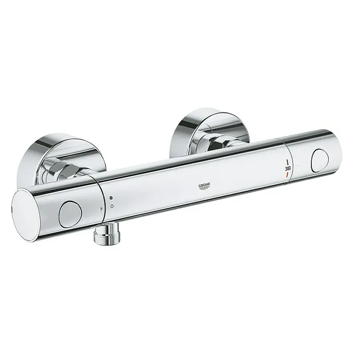 Grohe Brausethermostat Precision Get - Chrom, Glänzend - Diagonale Ansicht