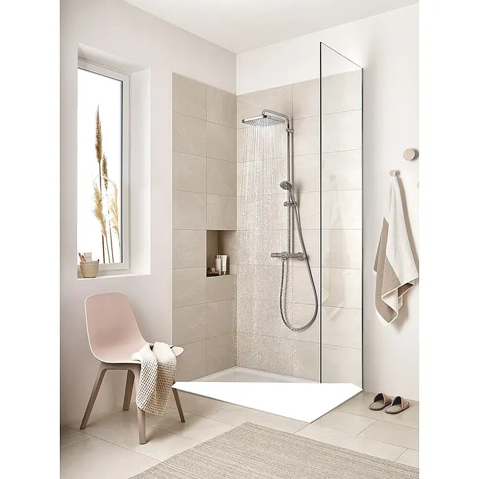 Grohe Vitalio Start Duschsystem Typ 2 - Mit Thermostatarmatur, Lochabstand: 101,6 cm, Chrom - Stimmungsaufnahme