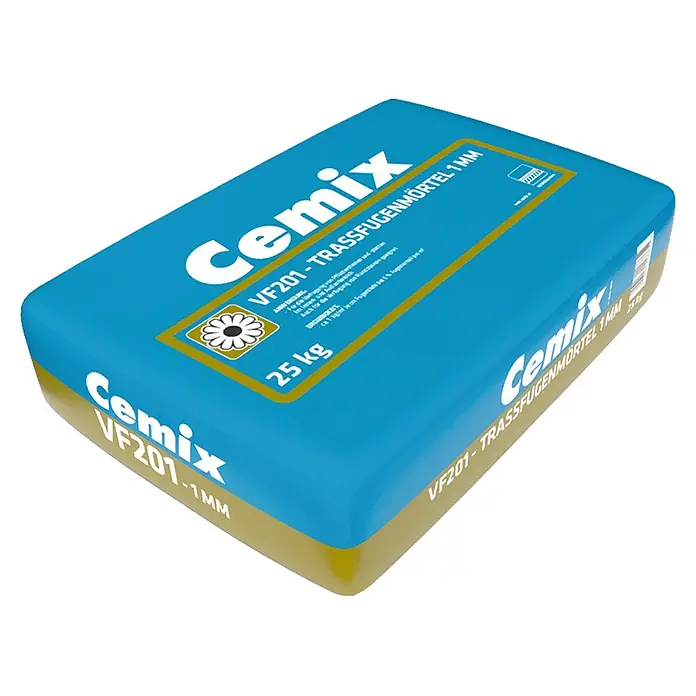Cemix Fugenmörtel VF201 - Körnung: 1 mm, 25 kg, Grau - Diagonale Ansicht