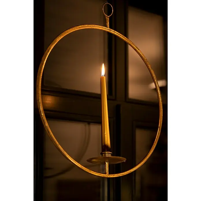 Stabkerzen-Set - 4 Stk., Ø x H: 2,2 x 25 cm, Gold - Stimmungsaufnahme