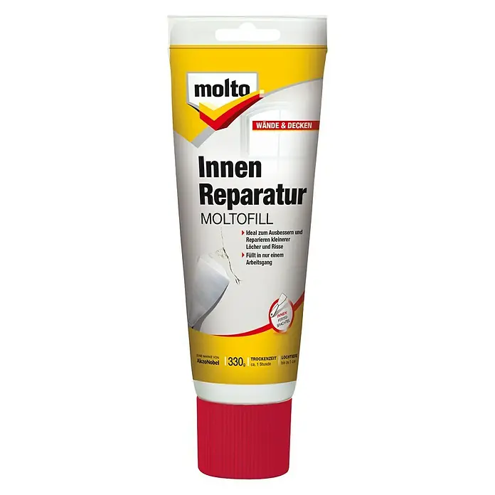 Molto Fertigspachtel Reparatur Moltofill - 330 g, Tube - Vorderansicht