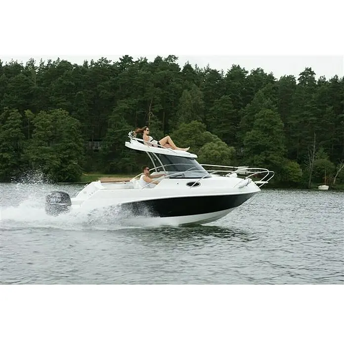 PEGAZUS GFK-Boot GFK Escapade 600 - Motorleistung: Ohne Motor, Max. 6 Personen, Nutzlast: 660 kg, CE-Klasse C - Vorderansicht