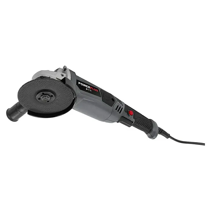 PowerPlus Haakse slijper POWE20025 - 1.200 W, Schijfdiameter: 125 mm, Onbelast toerental: 3.000 tpm - 12.000 tpm - Diagonaal zicht