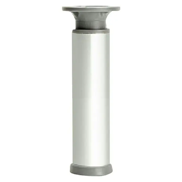 Postolje za namještaj - 100 - 130 mm, Promjer: 40 mm, Aluminij, Nosivost: 150 kg - Pogled sprijeda