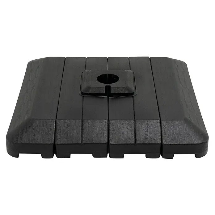 Sunfun Schirmständer - L x B x H: 98 x 98 x 15,5 cm, Anthrazit - Vorderansicht