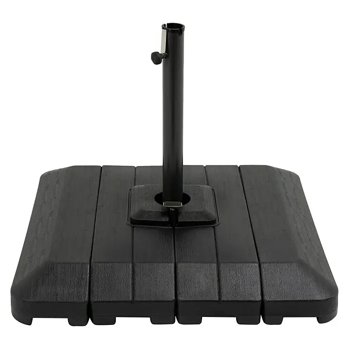 Sunfun Schirmständer - L x B x H: 98 x 98 x 15,5 cm, Anthrazit - Vorderansicht