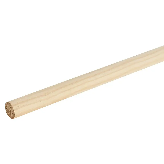 Mango de escoba Universal - Ø x L: 28 mm x 130 cm, Madera - Primer plano
