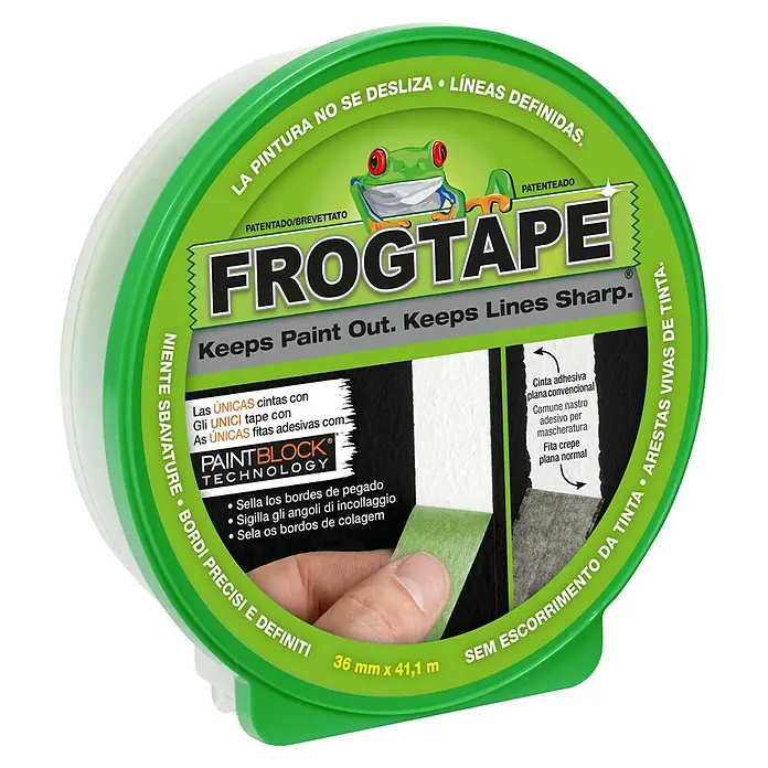 Frogtape Cinta de pintor - 41 m x 3,6 cm - Vista angular