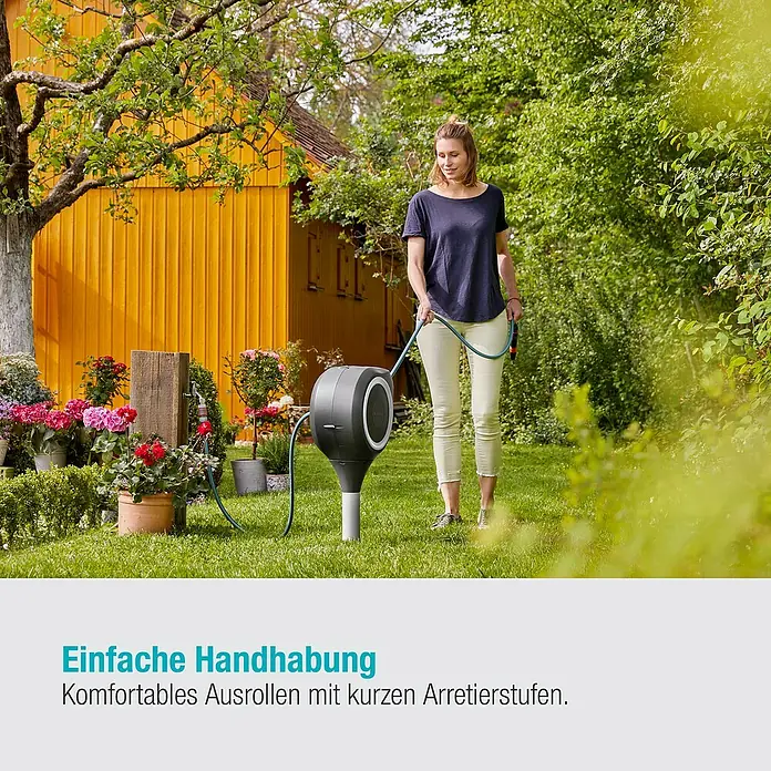 Gardena Schlauchbox RollUp S - Schlauchlänge: 15 m - Informationsansicht