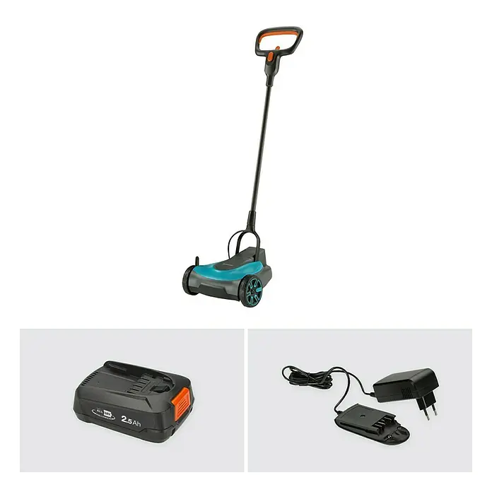 Gardena Akku-Rasenmäher HandyMower 22/18V P4A - 18 V, 1 Akku, 2,5 Ah, Schnittbreite: 22 cm - Informationsansicht