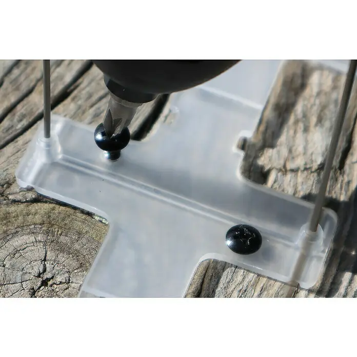 Sistema antipalomas - Largo: 200 cm, Acero - Producto en uso