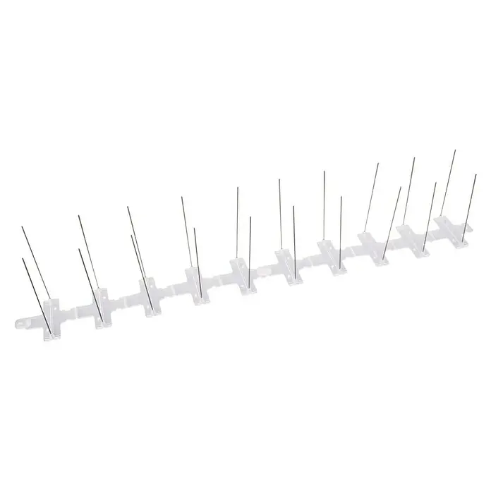 Sistema antipalomas - Largo: 200 cm, Acero - Vista angular