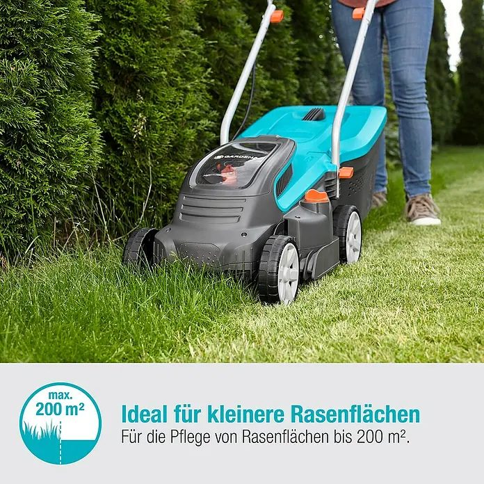 Gardena Akku-Rasenmäher PowerMax 32/36V P4A - 36 V, 2 Akkus, 2,5 Ah, Schnittbreite: 32 cm - Informationsansicht
