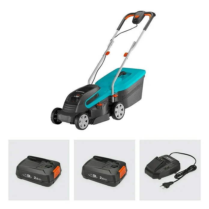 Gardena Akku-Rasenmäher PowerMax 32/36V P4A - 36 V, 2 Akkus, 2,5 Ah, Schnittbreite: 32 cm - Informationsansicht