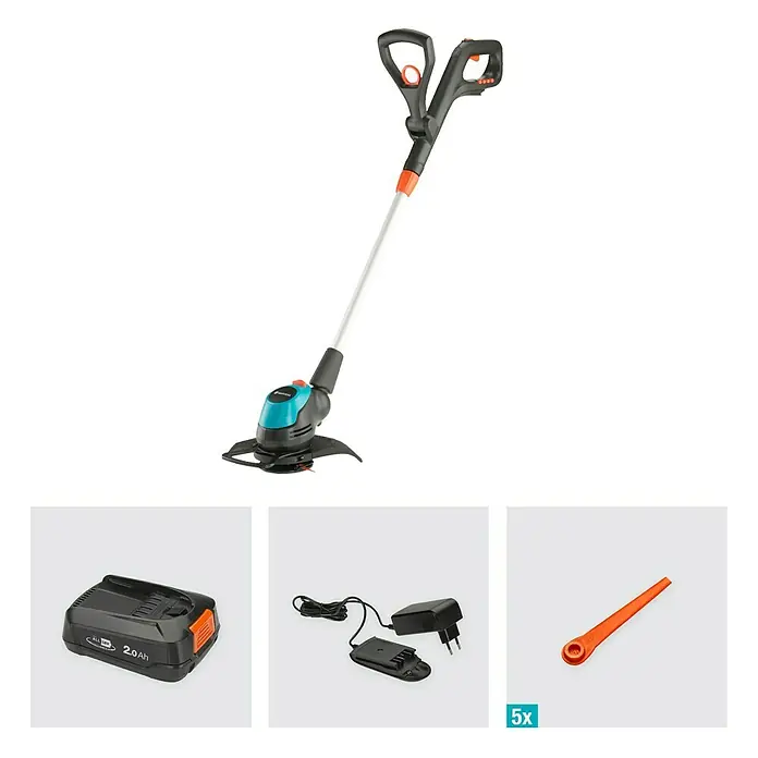 Gardena EasyCut Akku-Rasentrimmer 23/18V-P4A - 18 V, Li-Ionen, 1 Akku, Schnittbreite: 23 cm - Informationsansicht