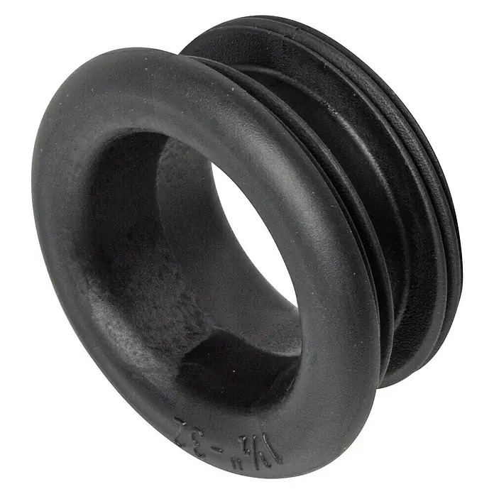 Navojna spojnica - 1½″ x 32 mm, Crne boje - Pogled sprijeda