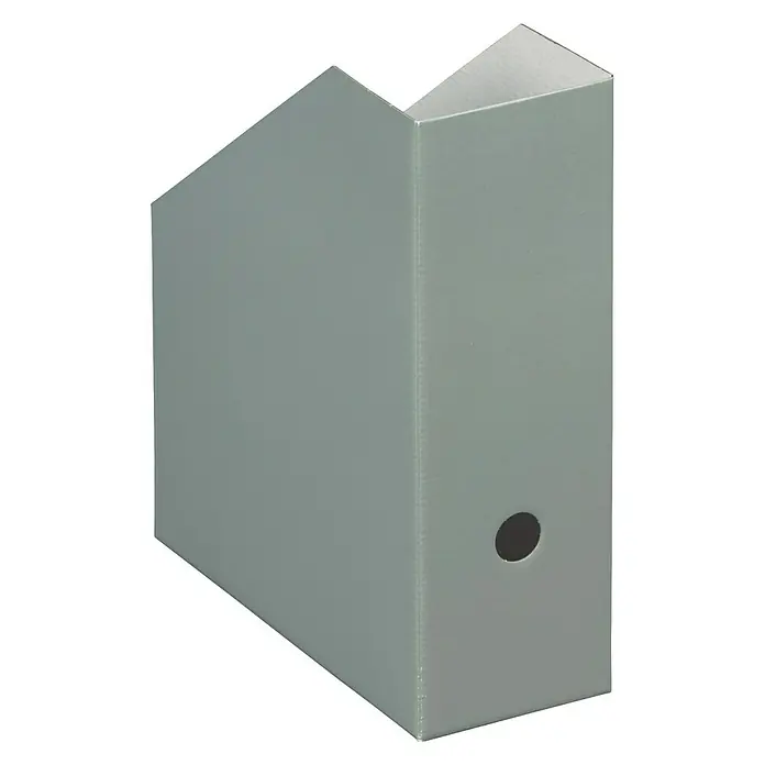 Nips Zeitschriftenbox - L x B x H: 26,5 x 10,5 x 31,5 cm, 5 Stk., Geeignet für: DIN A4, Grau - Rechte Seitenansicht