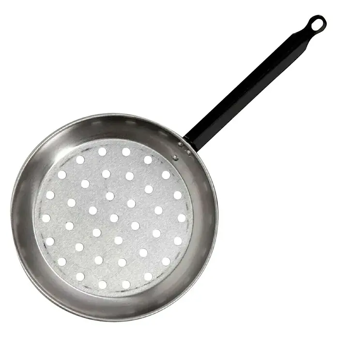 Tava za pečenje kestena - Promjer: 26 cm, Metal - Pogled odozgo