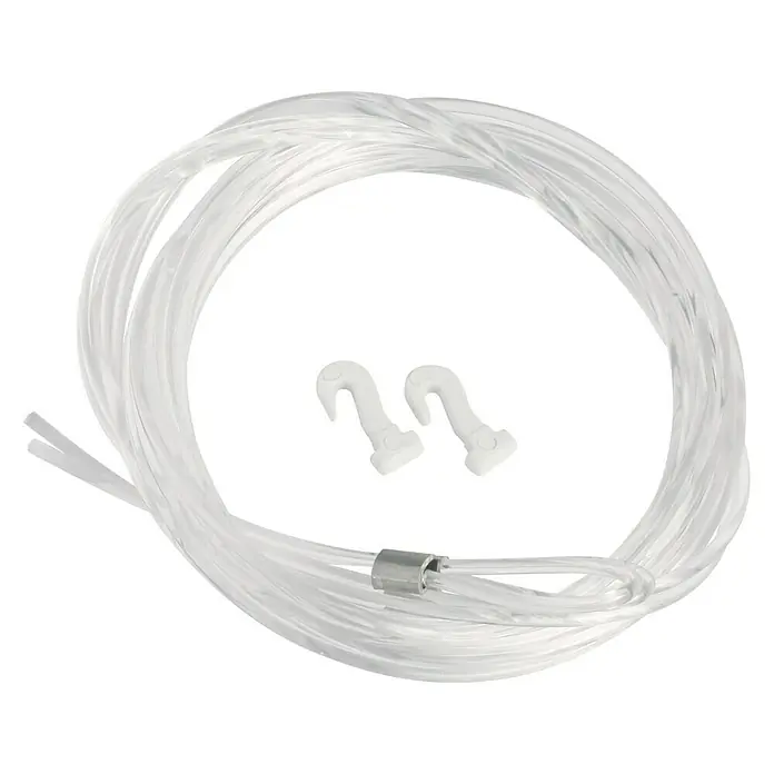 Nielsen Perlonseil - L x B: 200 cm x 2 mm, Passend für: Nielsen Galerieschiene Economy/Profi, Mit Schlaufe und Gleithaken - Vorderansicht