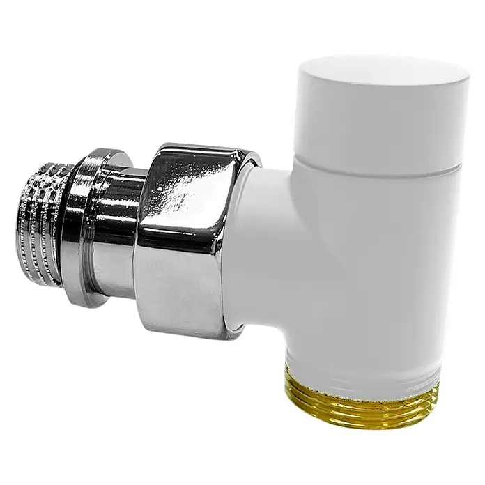 Rointe Detentor para radiador Tifana - ½″, Blanco - Vista angular