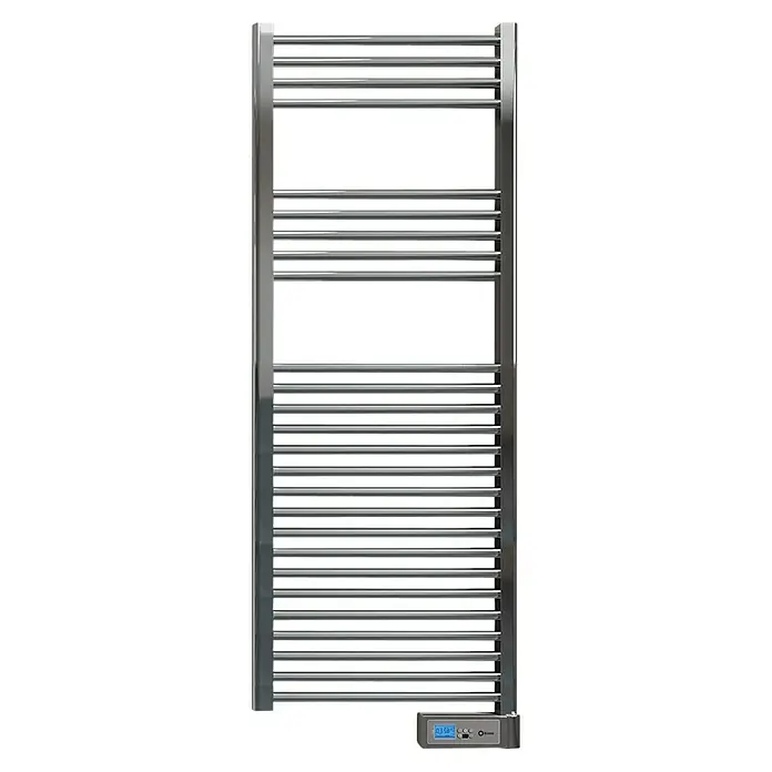 Rointe Radiador toallero eléctrico Giza LCD - 50 x 128 cm, 500 W, Cromo - Vista frontal