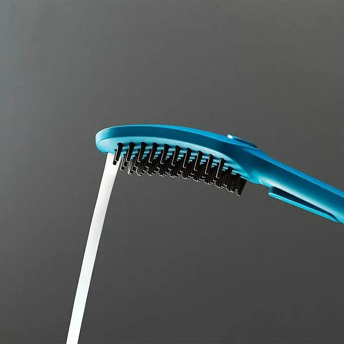 Grifo de ducha - Plástico, Azul - Primer plano