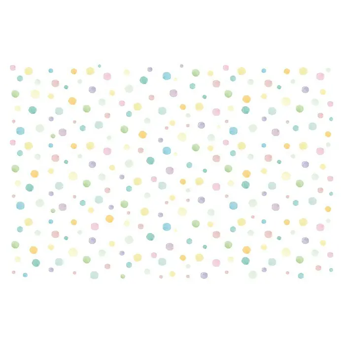 Papel pintado vinílico adhesivo Lineawall - Confeti, 90 cm x 2,8 m - Primer plano