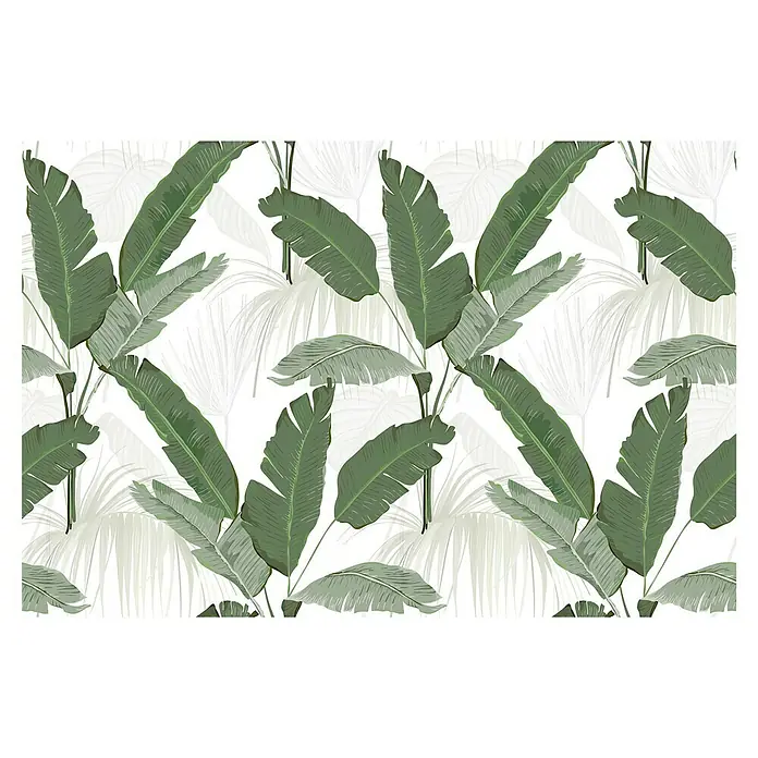 Papel pintado vinílico adhesivo Lineawall - Selva, 90 cm x 2,8 m - Primer plano
