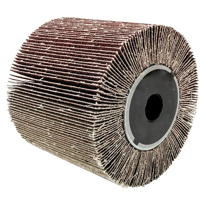 Brusna četka - 125 mm, Namijenjeno za: Univerzalna brusilica Scheppach MRS 1300 - Dijagonalni pogled